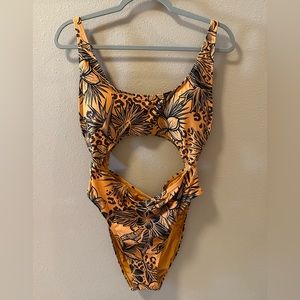 Floral One-Piece Swimsuit - NWT